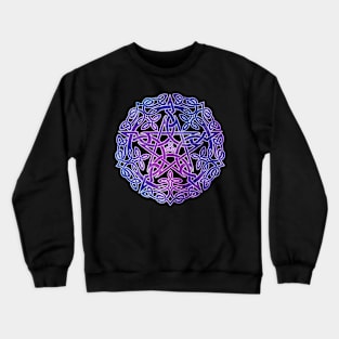 Mystic Purple Celtic Pentacle Pentagram Crewneck Sweatshirt